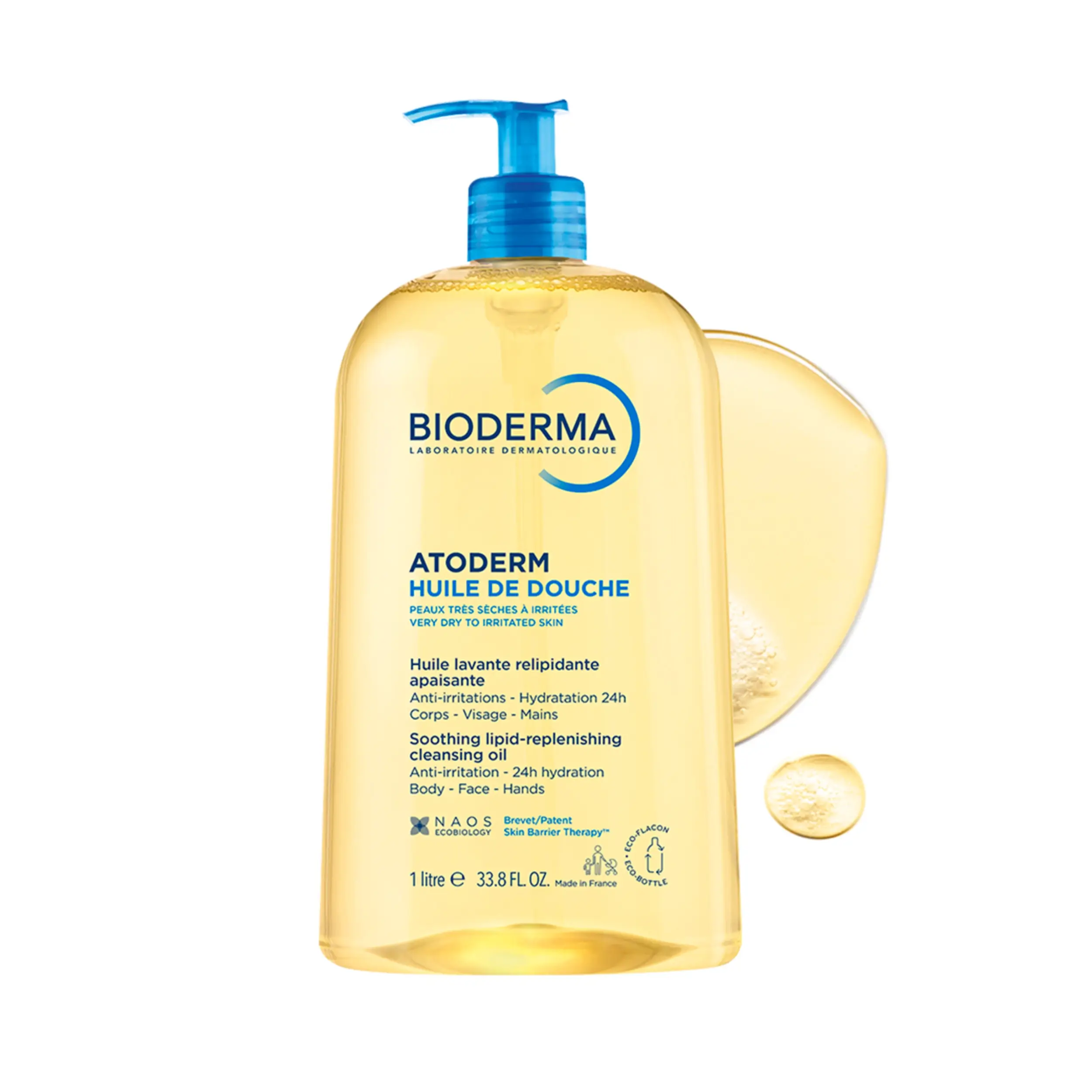 Bioderma Atoderm Nourishing Anti irritation Shower Oil For Dry Skin & Irritated Sensitive Skin 1L